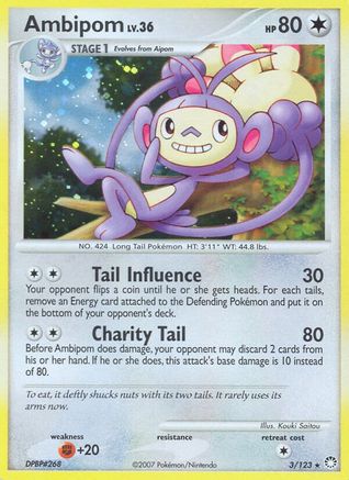 Image of Ambipom (3/123) [Diamond & Pearl: Mysterious Treasures]