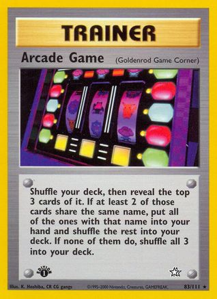 Image of Arcade Game (83/111) [Neo Genesis 1st Edition]