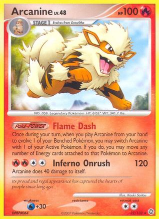 Image of Arcanine (22/132) [Diamond & Pearl: Secret Wonders]