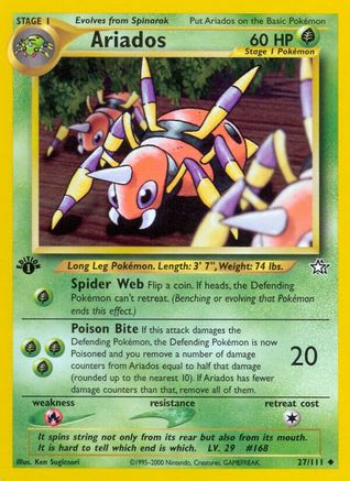 Image of Ariados (27/111) [Neo Genesis 1st Edition]