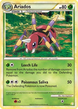 Image of Ariados (15/123) [HeartGold & SoulSilver: Base Set]