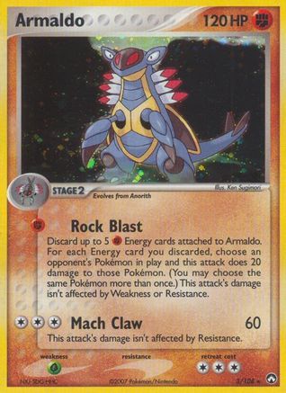 Image of Armaldo (3/108) (Stamped) [EX: Power Keepers]