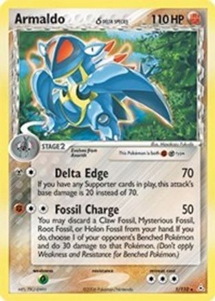 Image of Armaldo (1/110) (Delta Species) (Stamped) [EX: Holon Phantoms]