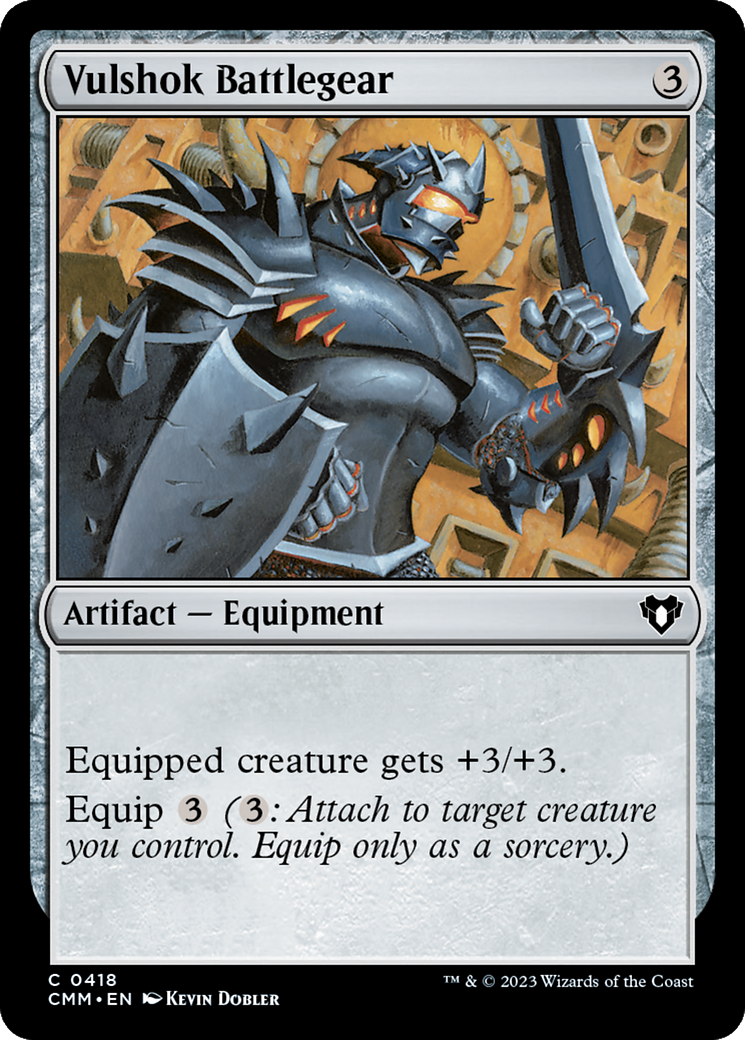 Image of Vulshok Battlegear [Commander Masters]