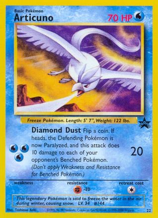 Image of Articuno (22) [Wizards of the Coast: Black Star Promos]