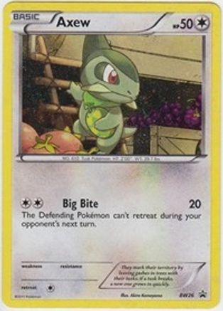 Image of Axew (BW26) [Black & White: Black Star Promos]