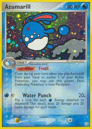 Image of Azumarill (1/109) (Stamped) [EX: Team Rocket Returns]