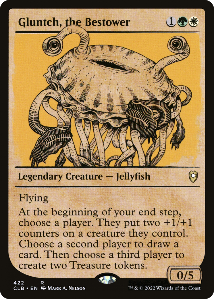 Image of Gluntch, the Bestower (Showcase) [Commander Legends: Battle for Baldur's Gate]