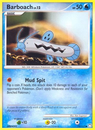 Image of Barboach (72/123) [Diamond & Pearl: Mysterious Treasures]
