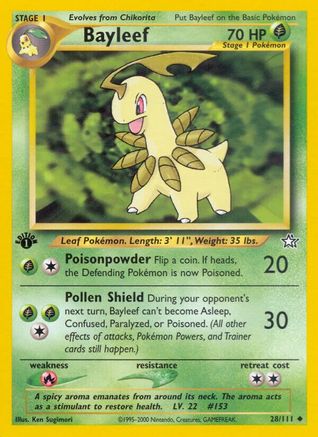 Image of Bayleef (28/111) [Neo Genesis 1st Edition]
