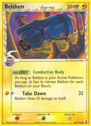 Image of Beldum (59/113) (Delta Species) (Stamped) [EX: Delta Species]
