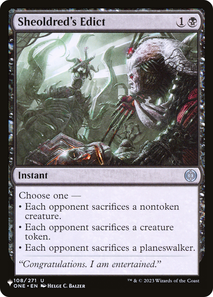 Image of Sheoldred's Edict [The List]