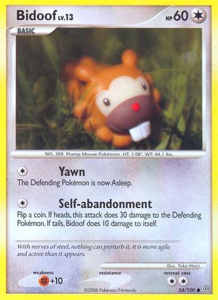 Image of Bidoof (54/100) [Diamond & Pearl: Stormfront]