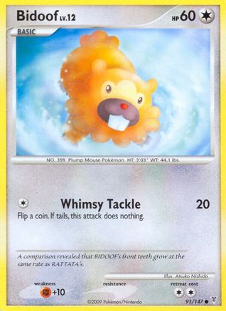 Image of Bidoof (91/147) [Platinum: Supreme Victors]