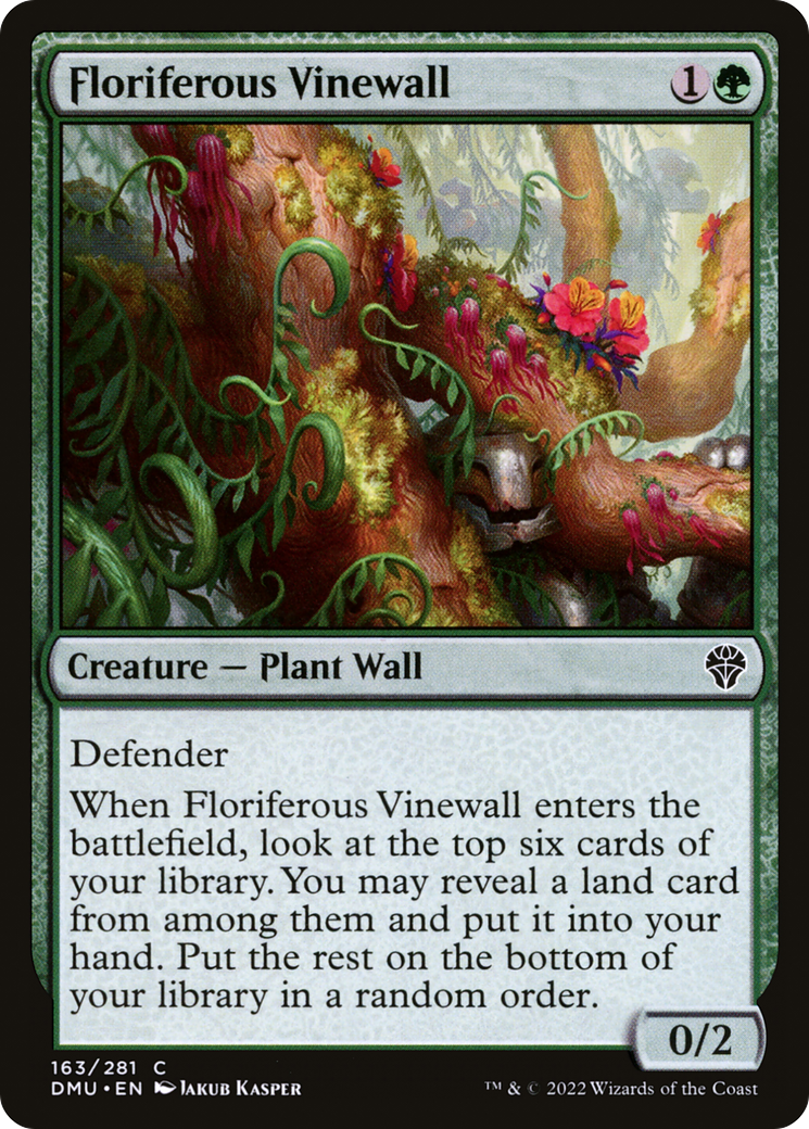 Image of Floriferous Vinewall [Dominaria United]