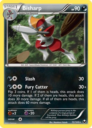 Image of Bisharp (72/108) [Black & White: Dark Explorers]