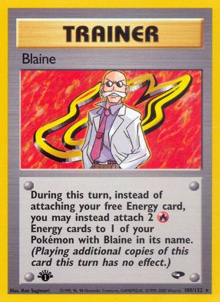 Image of Blaine (100/132) [Gym Challenge 1st Edition]