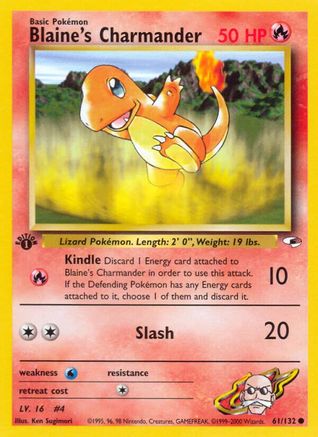 Image of Blaine's Charmander (61/132) [Gym Heroes 1st Edition]