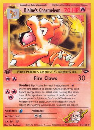 Image of Blaine's Charmeleon (31/132) [Gym Challenge 1st Edition]