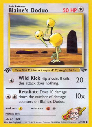 Image of Blaine's Doduo (61/132) [Gym Challenge 1st Edition]