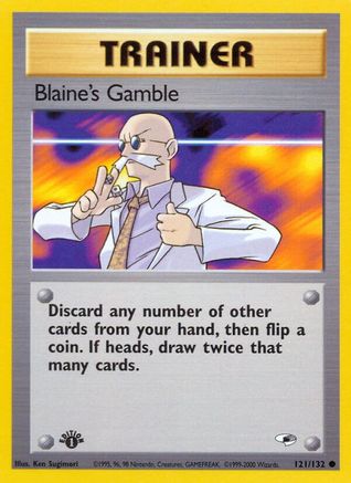Image of Blaine's Gamble (121/132) [Gym Heroes 1st Edition]