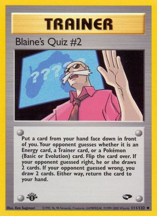 Image of Blaine's Quiz #2 (111/132) [Gym Challenge 1st Edition]