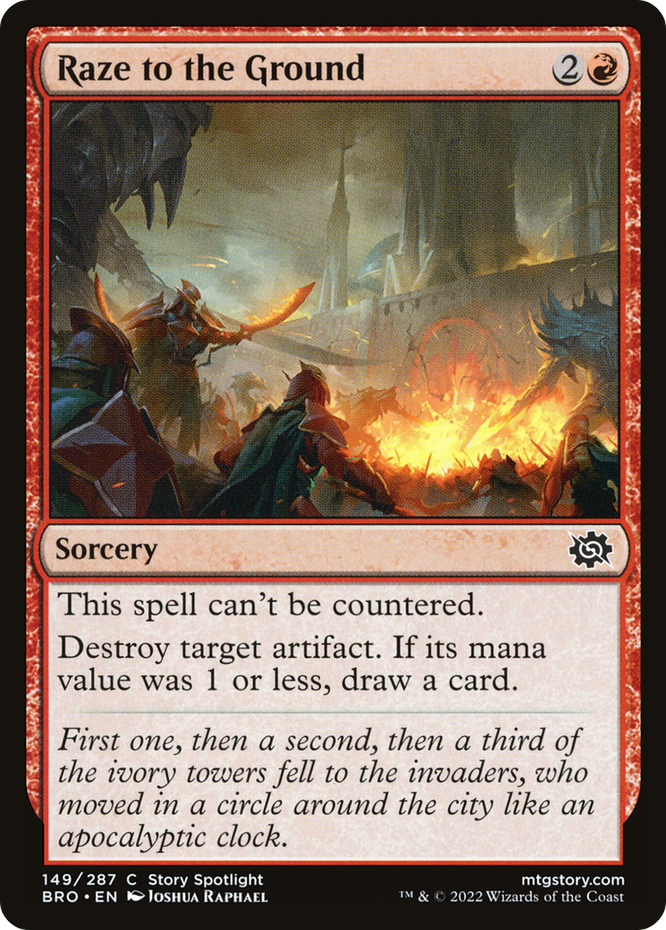 Image of Raze to the Ground [The Brothers' War]
