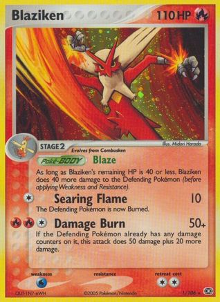 Image of Blaziken (1/106) [EX: Emerald]