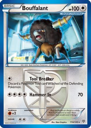 Image of Bouffalant (114/135) [Black & White: Plasma Storm]