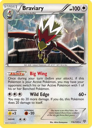 Image of Braviary (116/135) [Black & White: Plasma Storm]