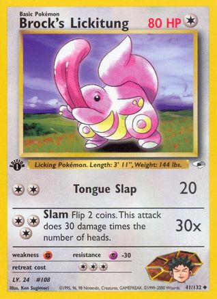 Image of Brock's Lickitung (41/132) [Gym Heroes 1st Edition]