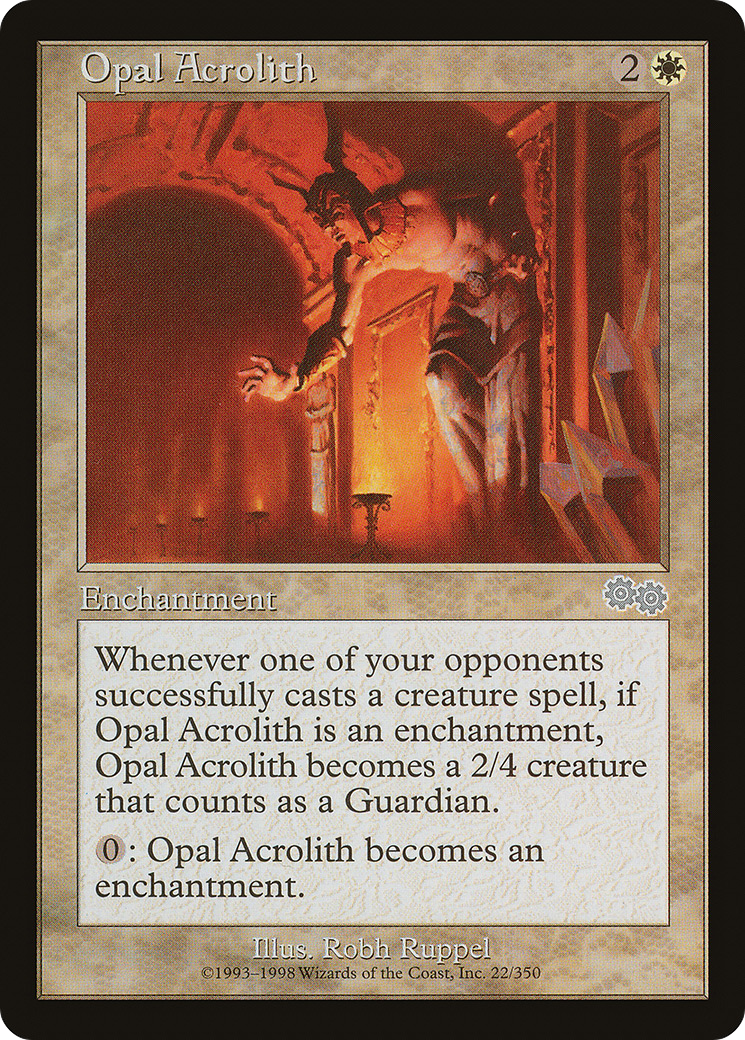Image of Opal Acrolith [Urza's Saga]