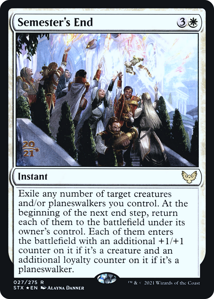 Image of Semester's End [Strixhaven: School of Mages Prerelease Promos]