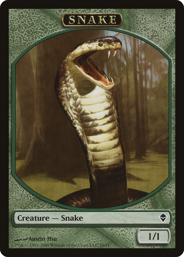 Image of Snake Token [Zendikar Tokens]