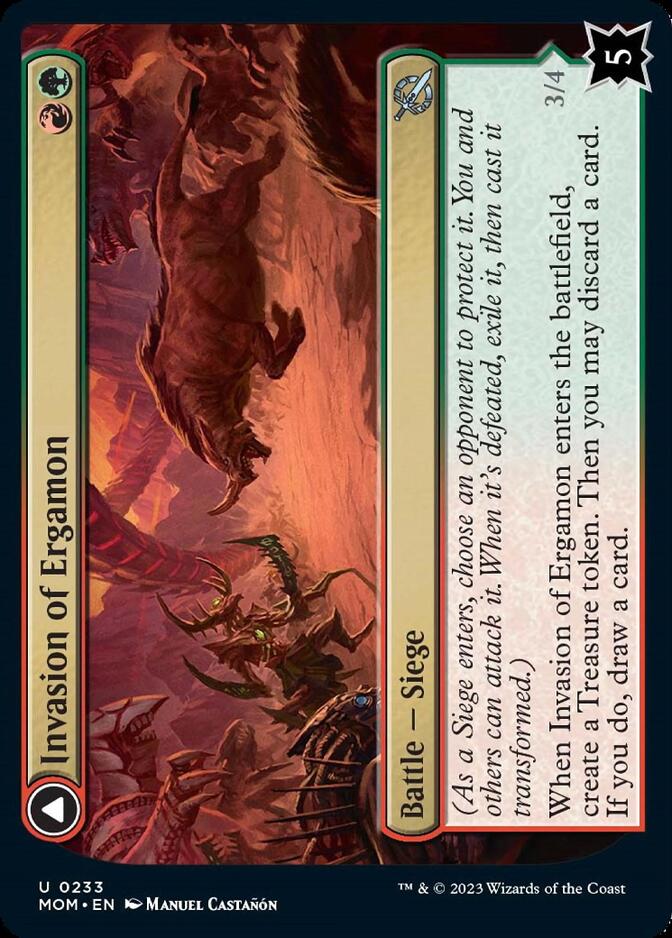 Image of Invasion of Ergamon // Truga Cliffcharger [March of the Machine]
