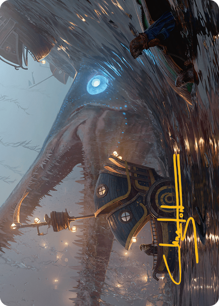 Image of Eluge, the Shoreless Sea Art Card (Gold-Stamped Signature) [Bloomburrow Art Series]