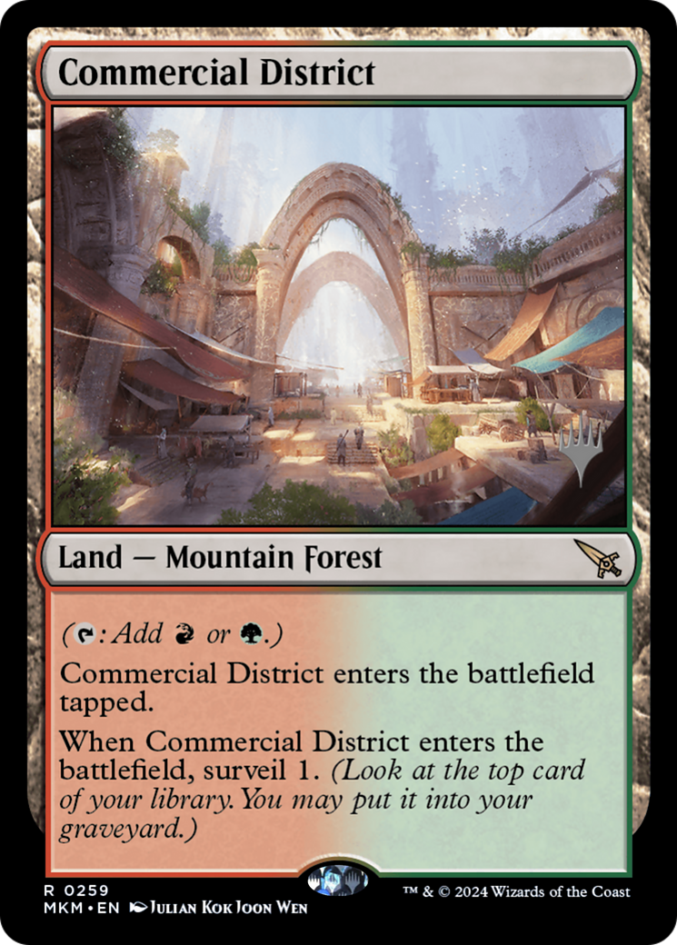 Image of Commercial District (Promo Pack) [Murders at Karlov Manor Promos]