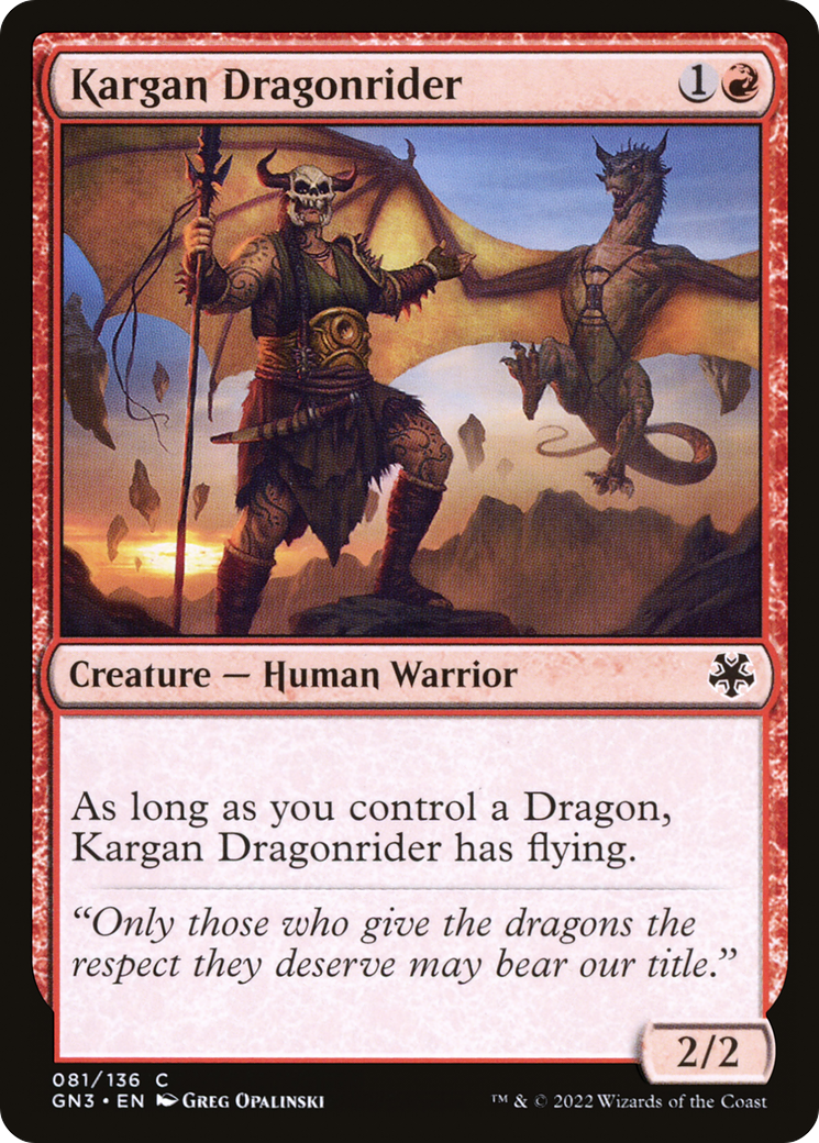 Image of Kargan Dragonrider [Game Night: Free-for-All]