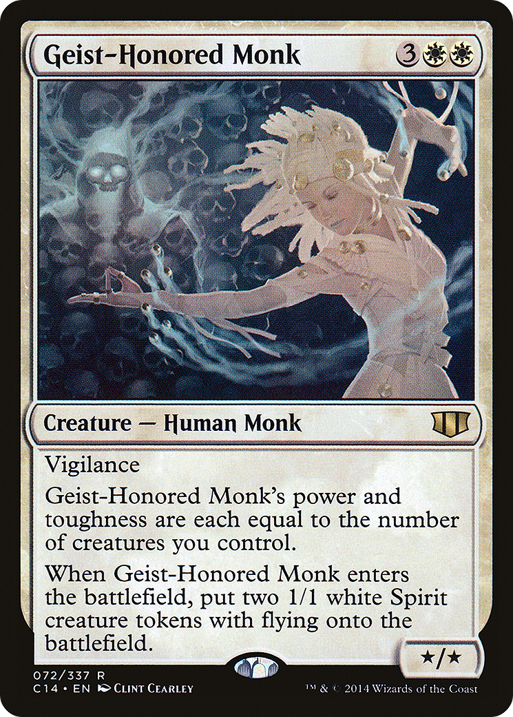 Image of Geist-Honored Monk [Commander 2014]
