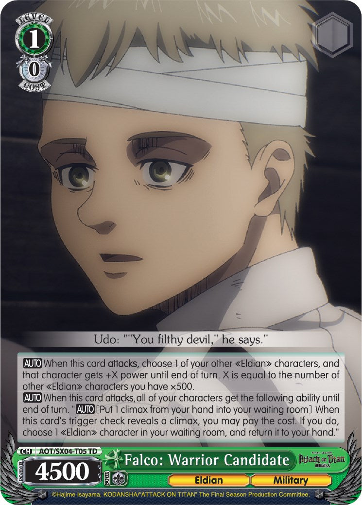 Image of Falco: Warrior Candidate [Attack On Titan: Final Season]