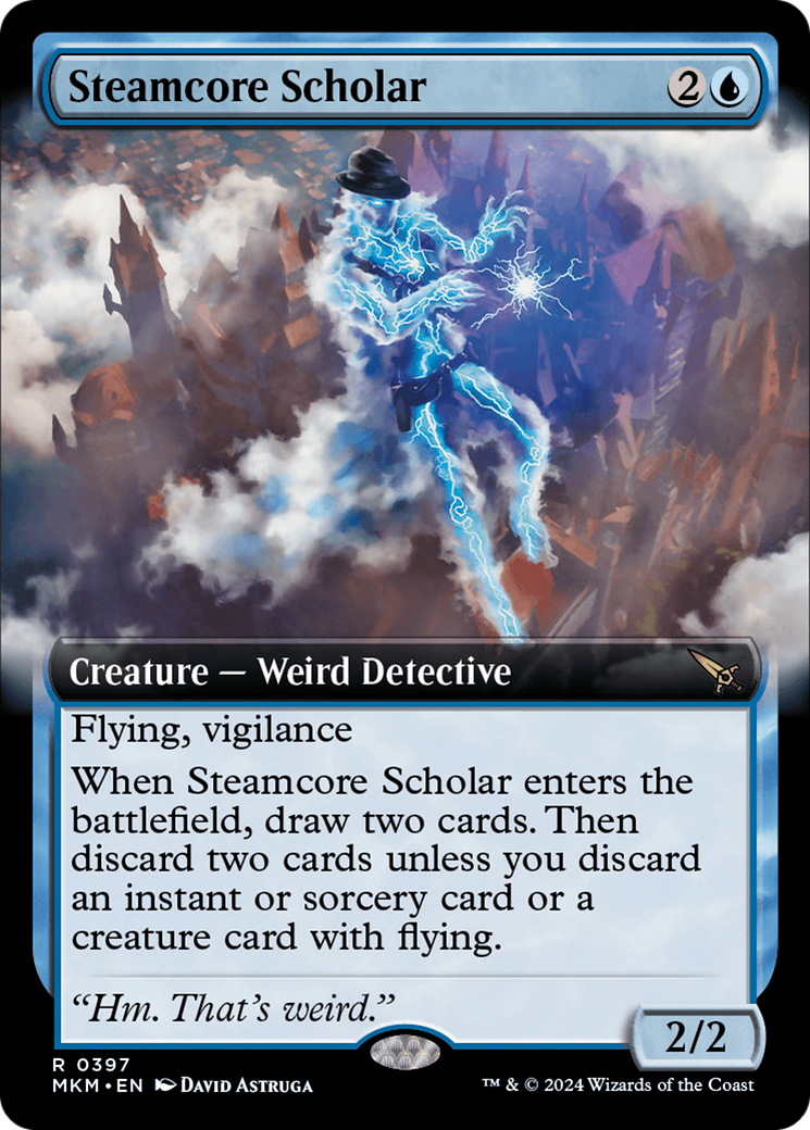 Image of Steamcore Scholar (Extended Art) [Murders at Karlov Manor]