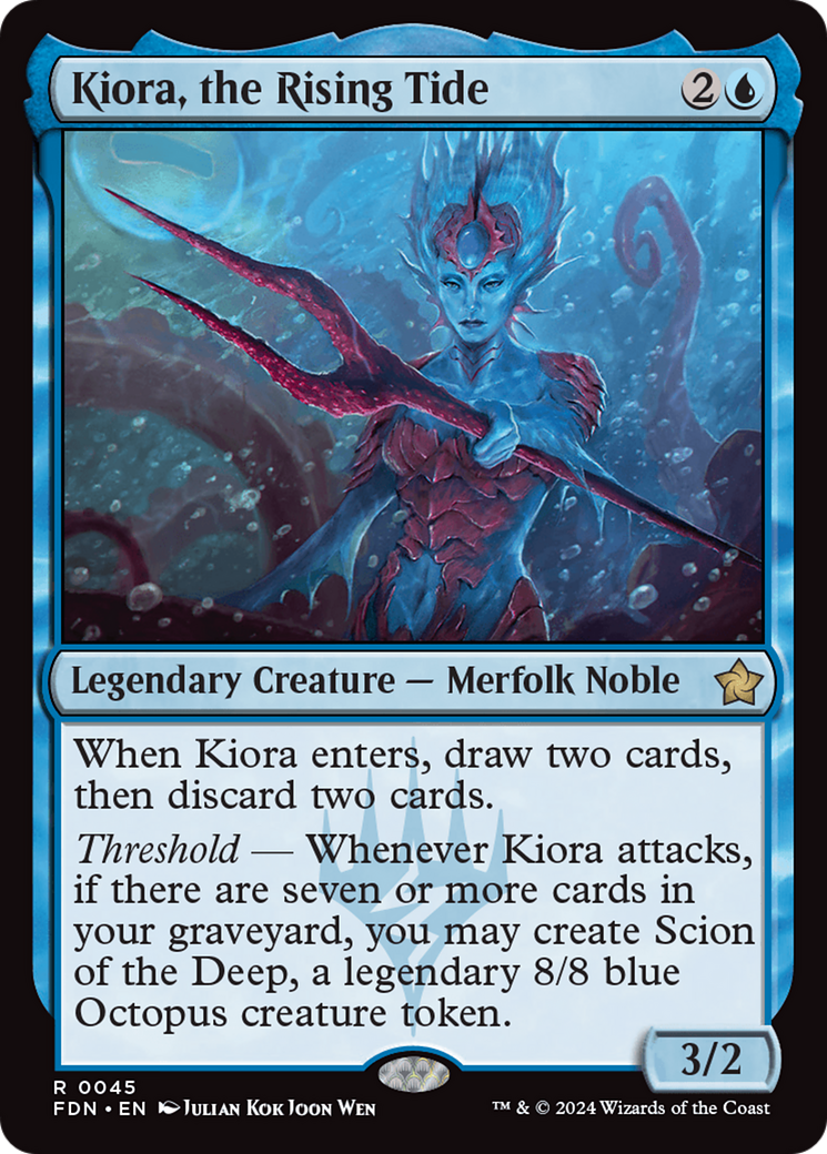 Image of Kiora, the Rising Tide [Foundations]