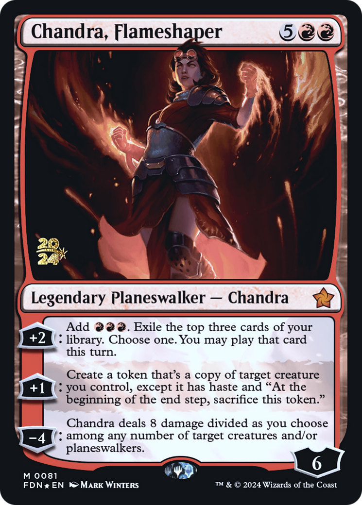 Image of Chandra, Flameshaper [Foundations Prerelease Promos]