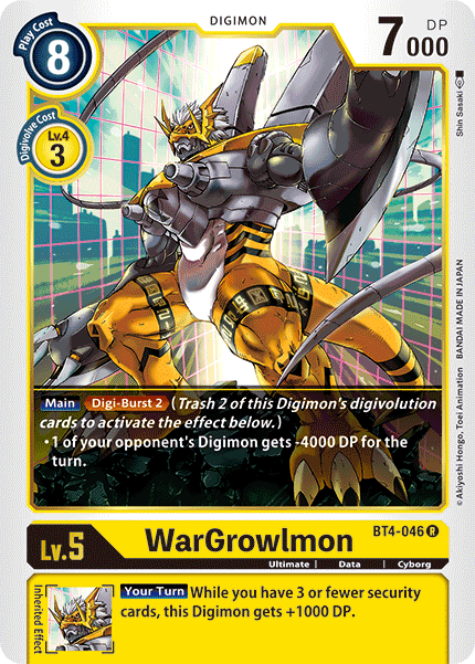 Image of WarGrowlmon [BT4-046] [Great Legend]