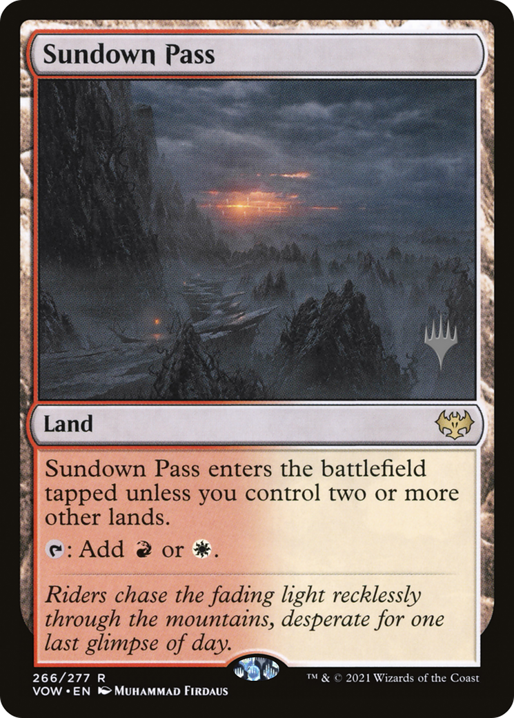 Image of Sundown Pass (Promo Pack) [Innistrad: Crimson Vow Promos]
