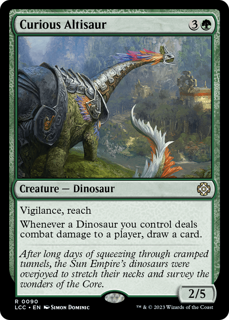 Image of Curious Altisaur [The Lost Caverns of Ixalan Commander]
