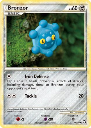Image of Bronzor (58/102) [HeartGold & SoulSilver: Triumphant]