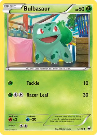 Image of Bulbasaur (1/108) [Black & White: Dark Explorers]