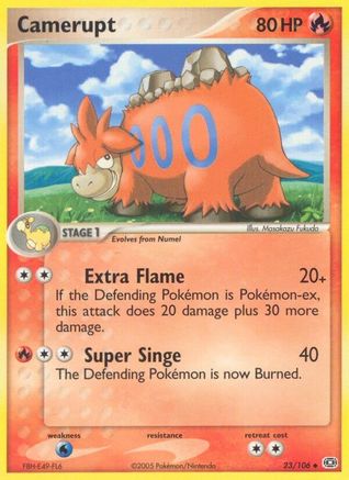 Image of Camerupt (23/106) (Stamped) [EX: Emerald]