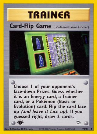 Image of Card-Flip Game (92/111) [Neo Genesis 1st Edition]
